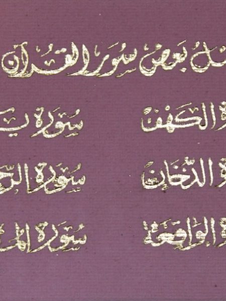 The virtues of certain chapters of the Qur'an